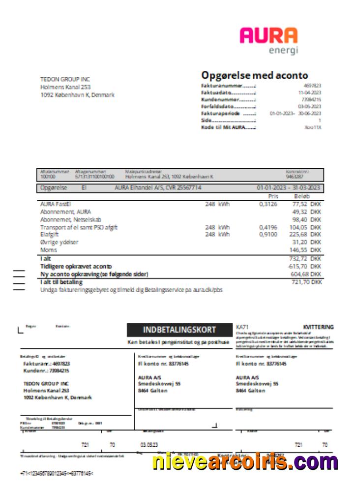 Aura Energi utility business bill